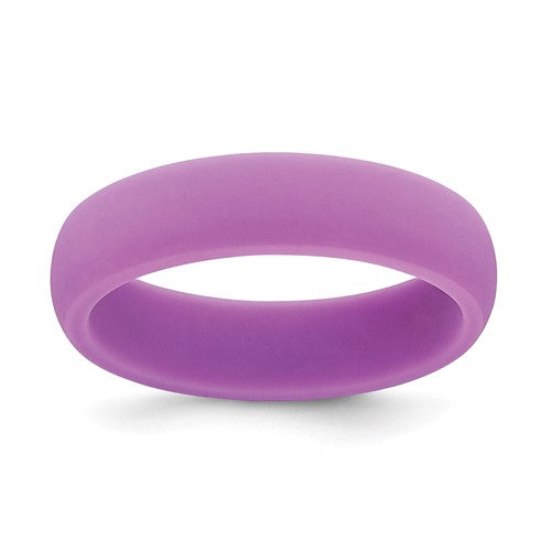 Silicone White 5.7mm Domed Band