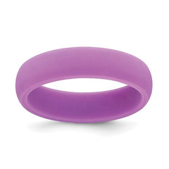 Silicone Purple 5.7mm Domed Band