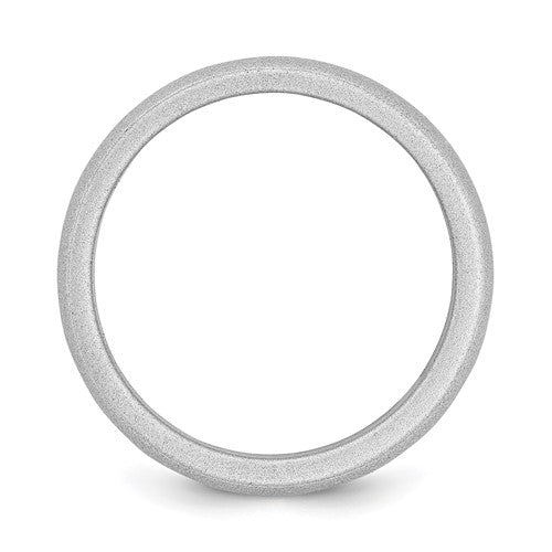 Silicone Silver 5.7mm Domed Band