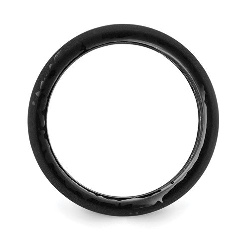 Silicone Black and Grey Camouflage 8.7mm Domed Shape Band
