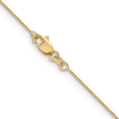 14k .65mm Round Snake Chain #sna050