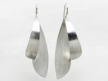 Simple and Organic Shape Earrings-Sterling Silver