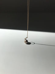 Stellar Necklace with Japan Kasumi Pearl on 14K Gold Rope Chain