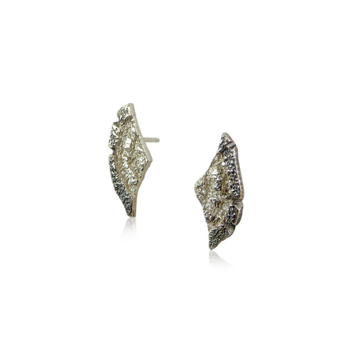 Tiny Wing Silver Stud Earrings