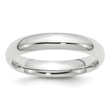 Sterling Silver Half Round Light Comfort Fit Classic Wedding Band