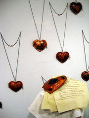 Love Letters in Over-sized Heart Lockets