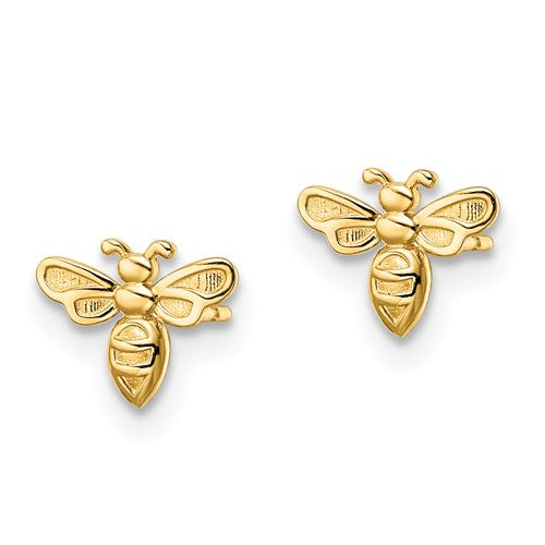 14k Bumble Bee Post Earrings