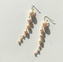 Cascade Freshwater Baroque and Potato Pearls Earrings