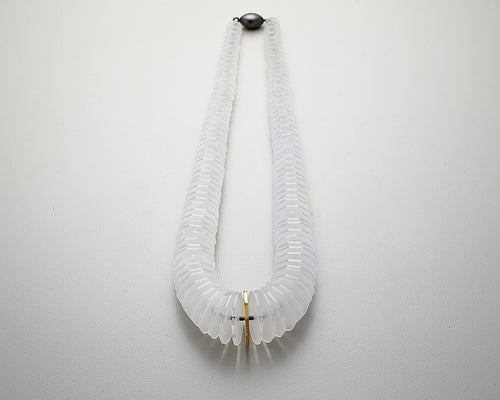 Cloud Necklace in Perspex and Oxidized Sterling Silver