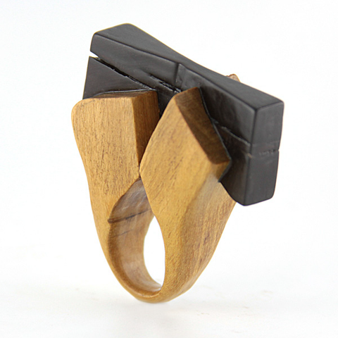 Mississippi Pearl Wood Ring