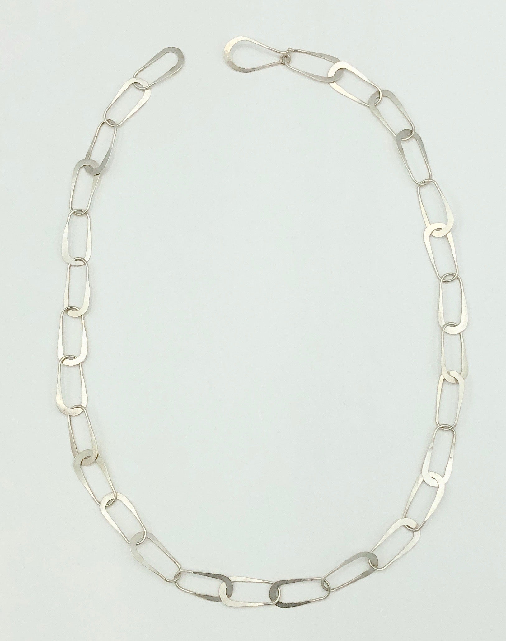 Silver Hammered Oval Bracelet - Ethical | Drumgreenagh Irish Design Store