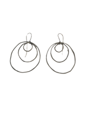 Round Concentric Circles Earrings