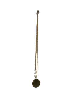 Chrysoprase, Blue Topaz, and Leaf Neckpiece on 22k Vermeil chain