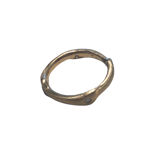 Twig Ring in 14k Gold with 4 FG VS Clarity Canadian Diamonds