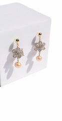 Natural labradorite Gemstones Gold-filled Earrings