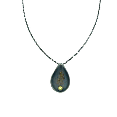 Comet Necklace with Peridot