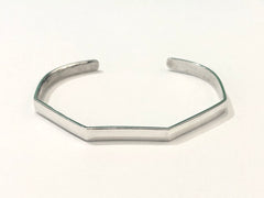 Sterling Silver Angled Cuff Bracelet