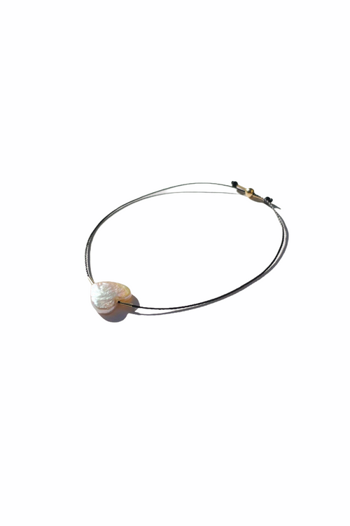 Freshwater Heart Pearl Bracelet with Nylon String