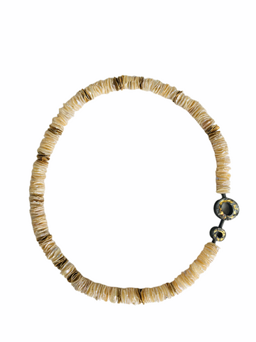 22k Gold Beach Stone Necklace