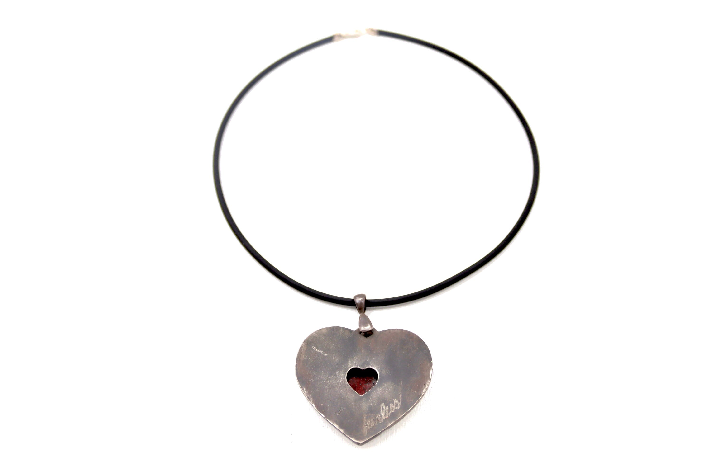 Face Heart Necklace
