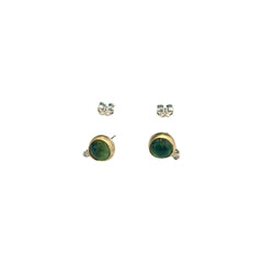 Green Tourmaline Drop Dangle Earrings