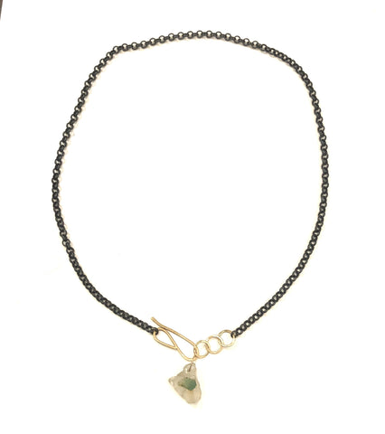 14K Yellow Gold Nameplate Bar Necklace with Diamond or Birthstone Accent
