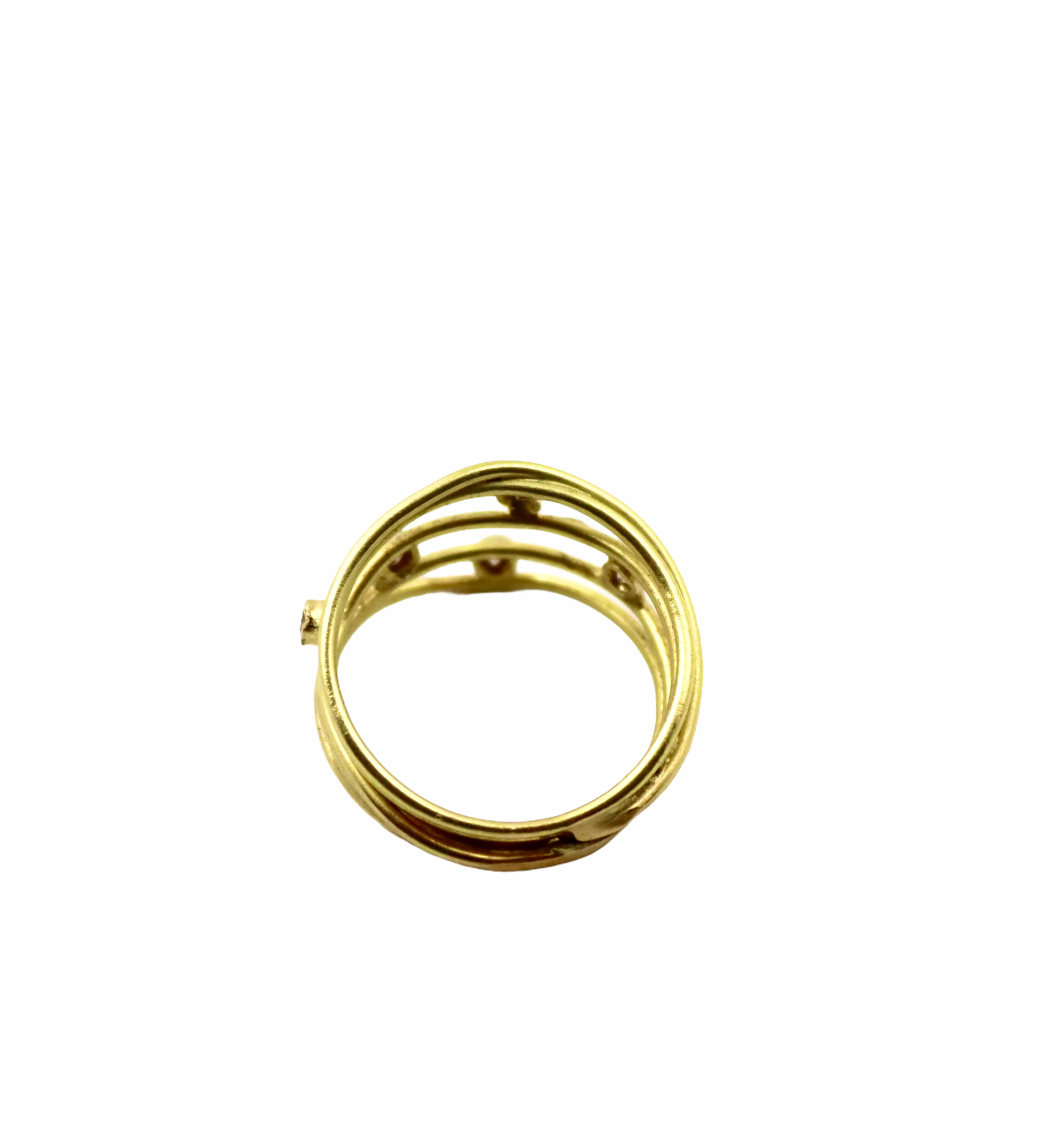 18k Gold Diamond Open Wrap Ring