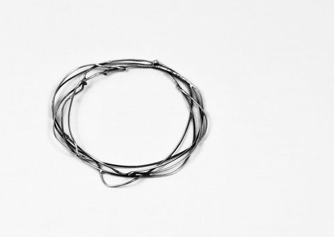 18k Ball Silver Ring
