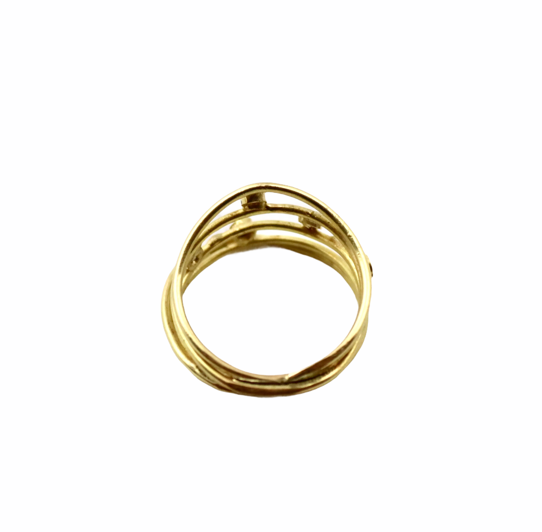 18k Gold Diamond Open Wrap Ring