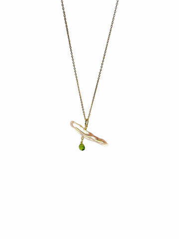 14K Yellow Gold Nameplate Bar Necklace with Diamond or Birthstone Accent