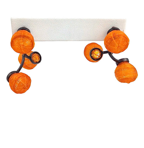 Orange Globo Earrings