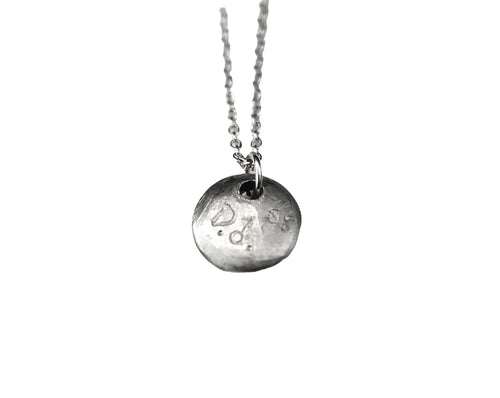 Aquamarine M&M Silver Necklace