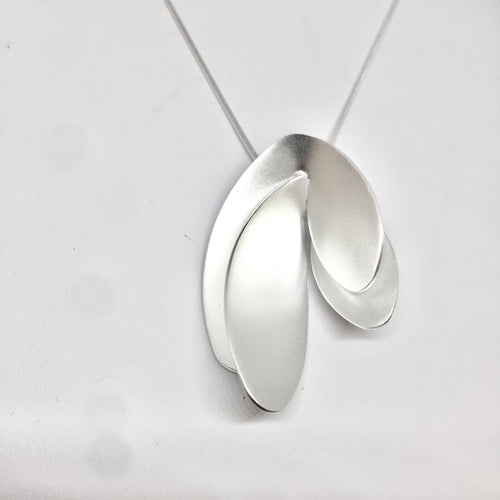 maple seed silver pendant necklace Kelim Jewelry