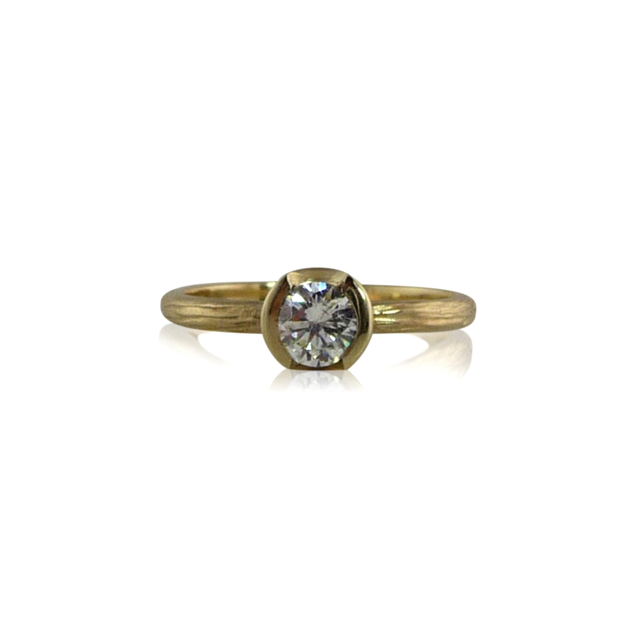 Sequoia Solitaire Gold Diamond Engagement Ring