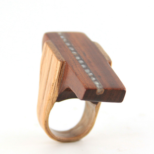 Mississippi Pearl Wood Ring