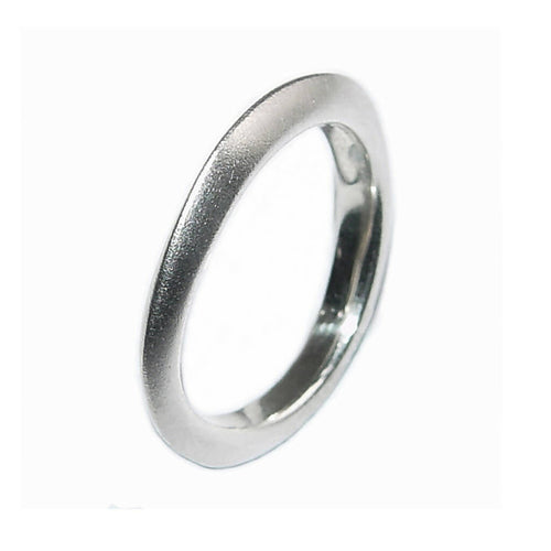3mm Wavy Silver Shell Band