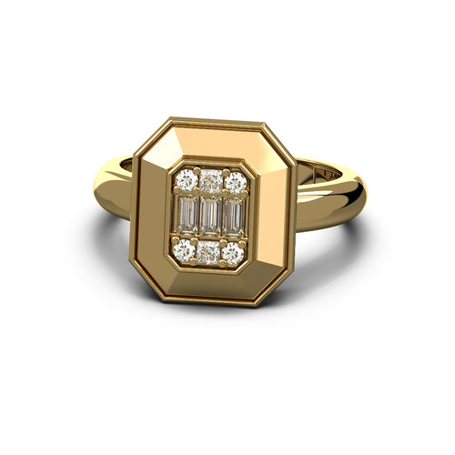 Gatsby Emerald Cut Ring