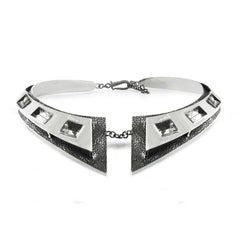 Crystal Shirt Collar Necklace