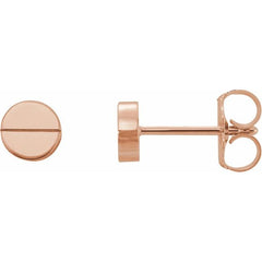 14K Gold Geometric Earrings