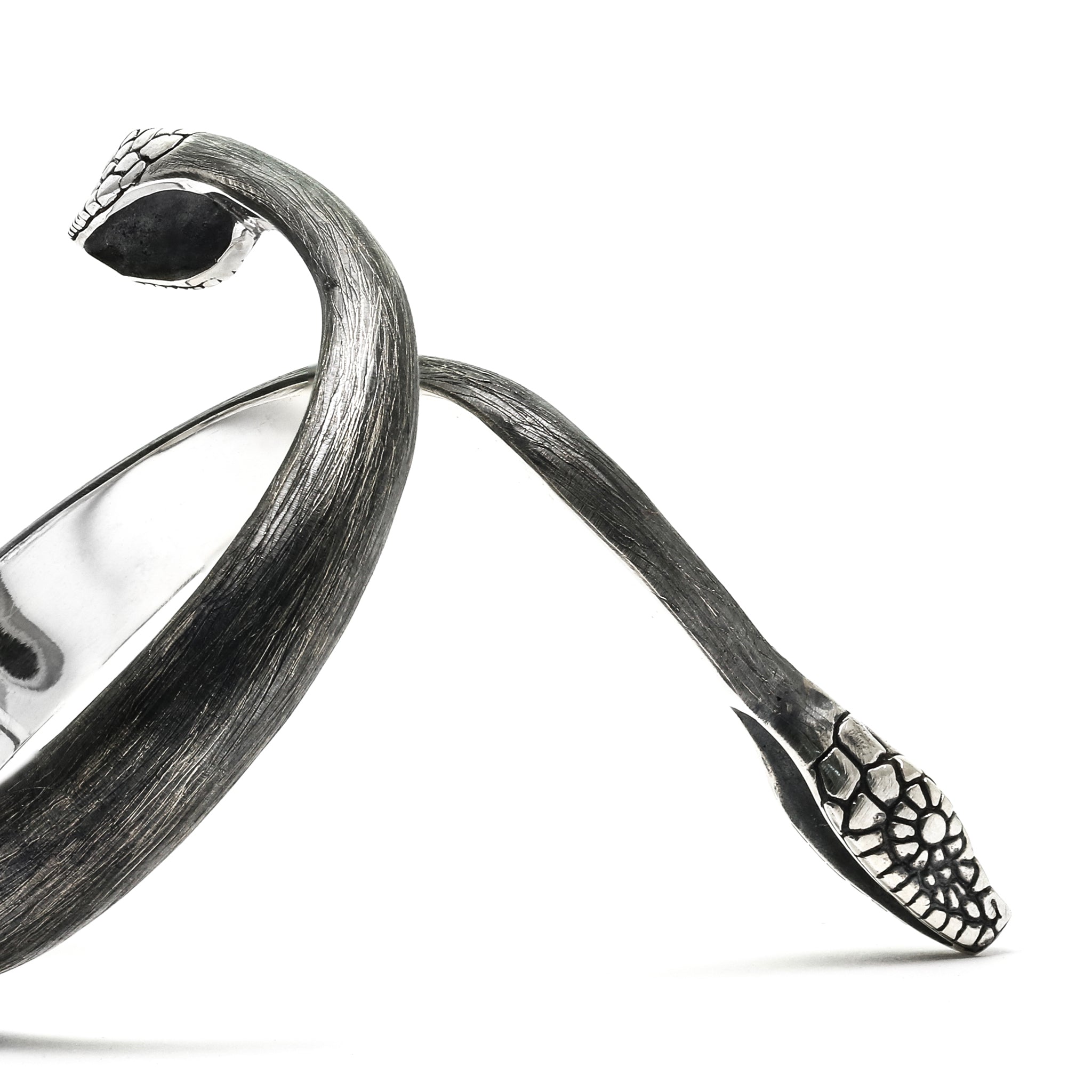 Serpentine Form Hinged Bracelet