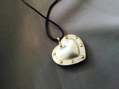 Fearless Heart Sterling Silver Pendant - Lireille