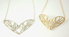 Two Wing Necklaces Sterling Silver