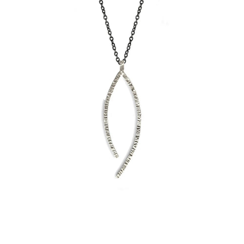 Silver Wish Bone Necklace