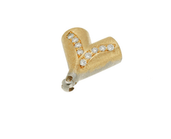 Diamond and Gold Y Shape Connector
